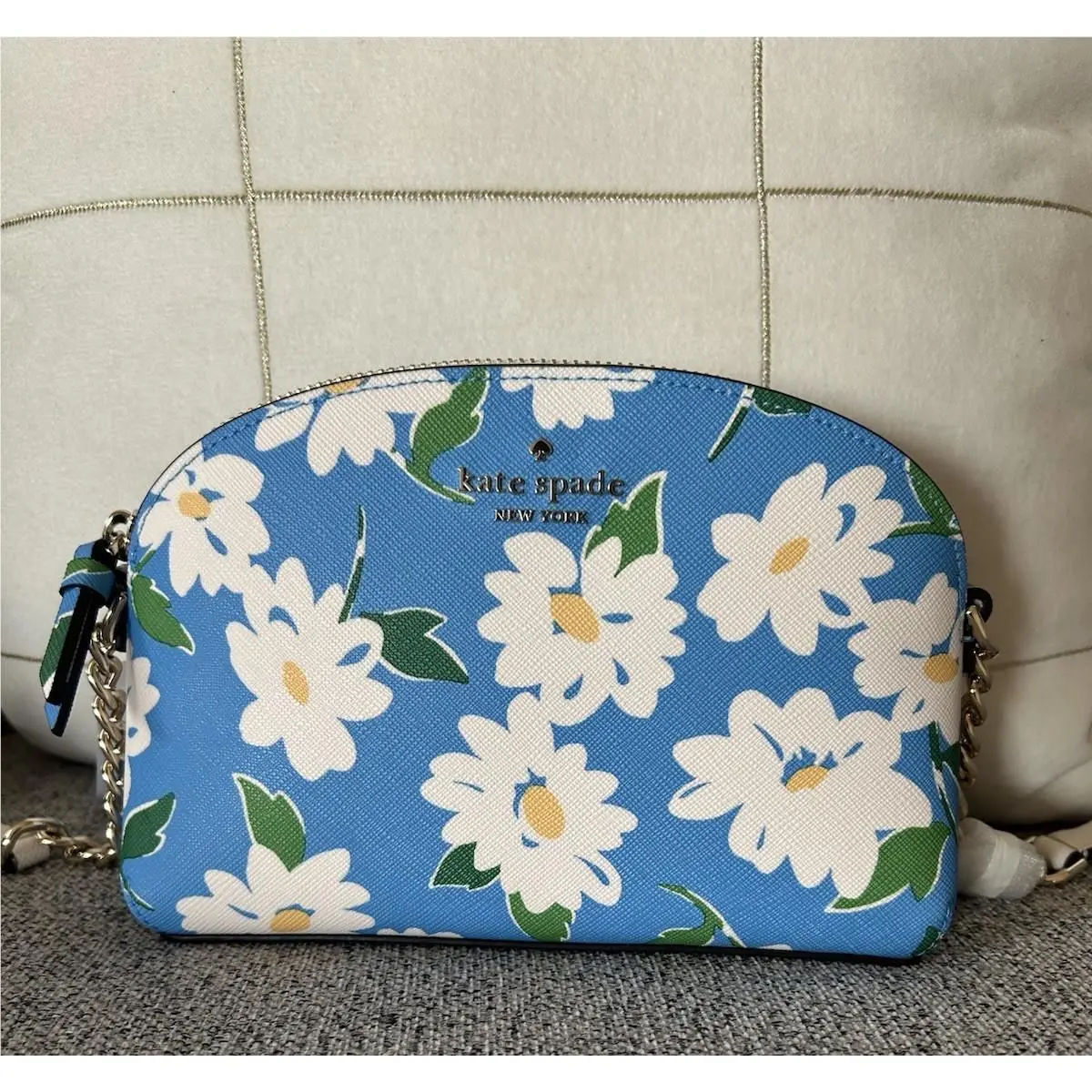 New Kate Spade New York Cameron Floral Crossbody Bag Charming Daisy Blue Ksny