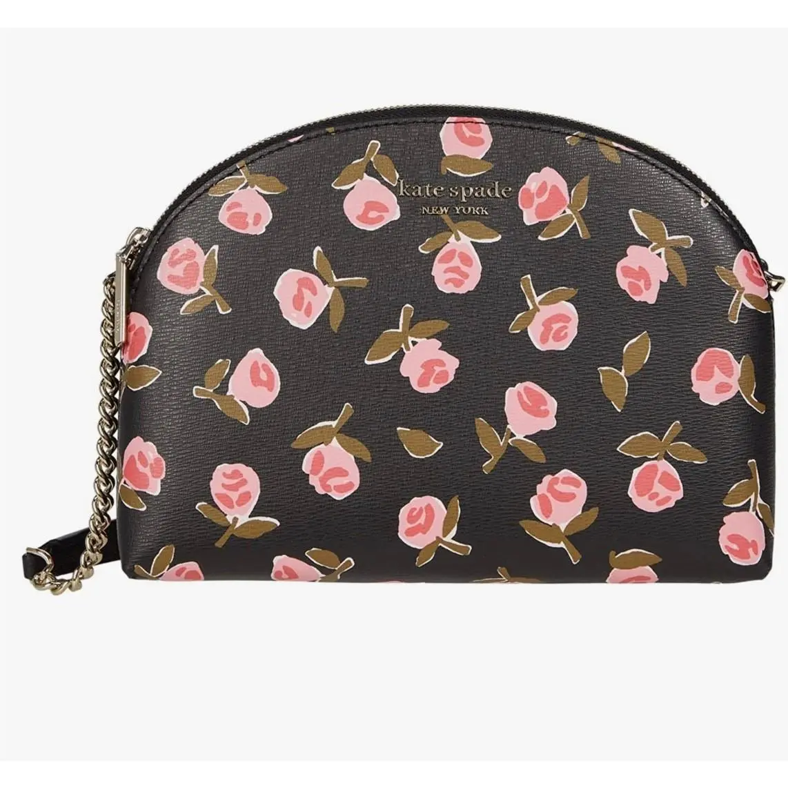 Kate Spade York Spencer Ditsy Rose Double Zip Dome Crossbody