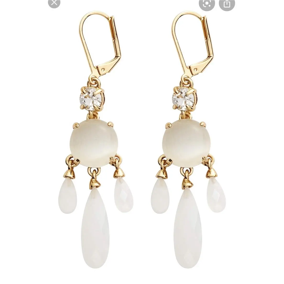 Kate Spade Semi Precious Chandelier Earrings 118 D