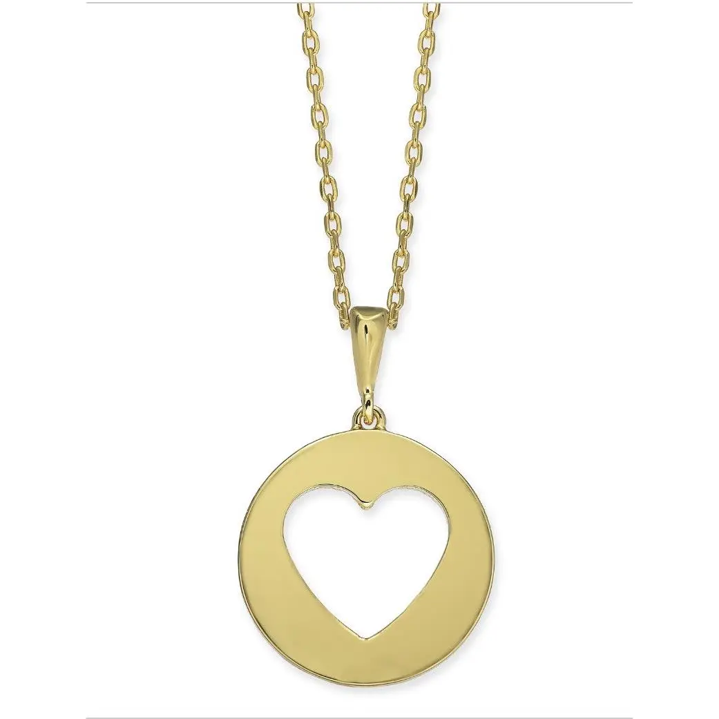 Kate Spade Gold Tone Open Heart 15-1/4 Mini Pendant Necklace 710