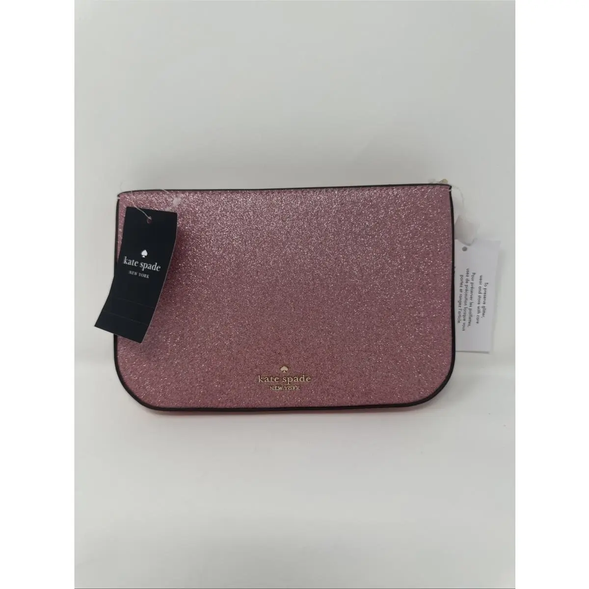 Kate Spade New York Glimmer Glitter Pochette Bag In Mitten Pink
