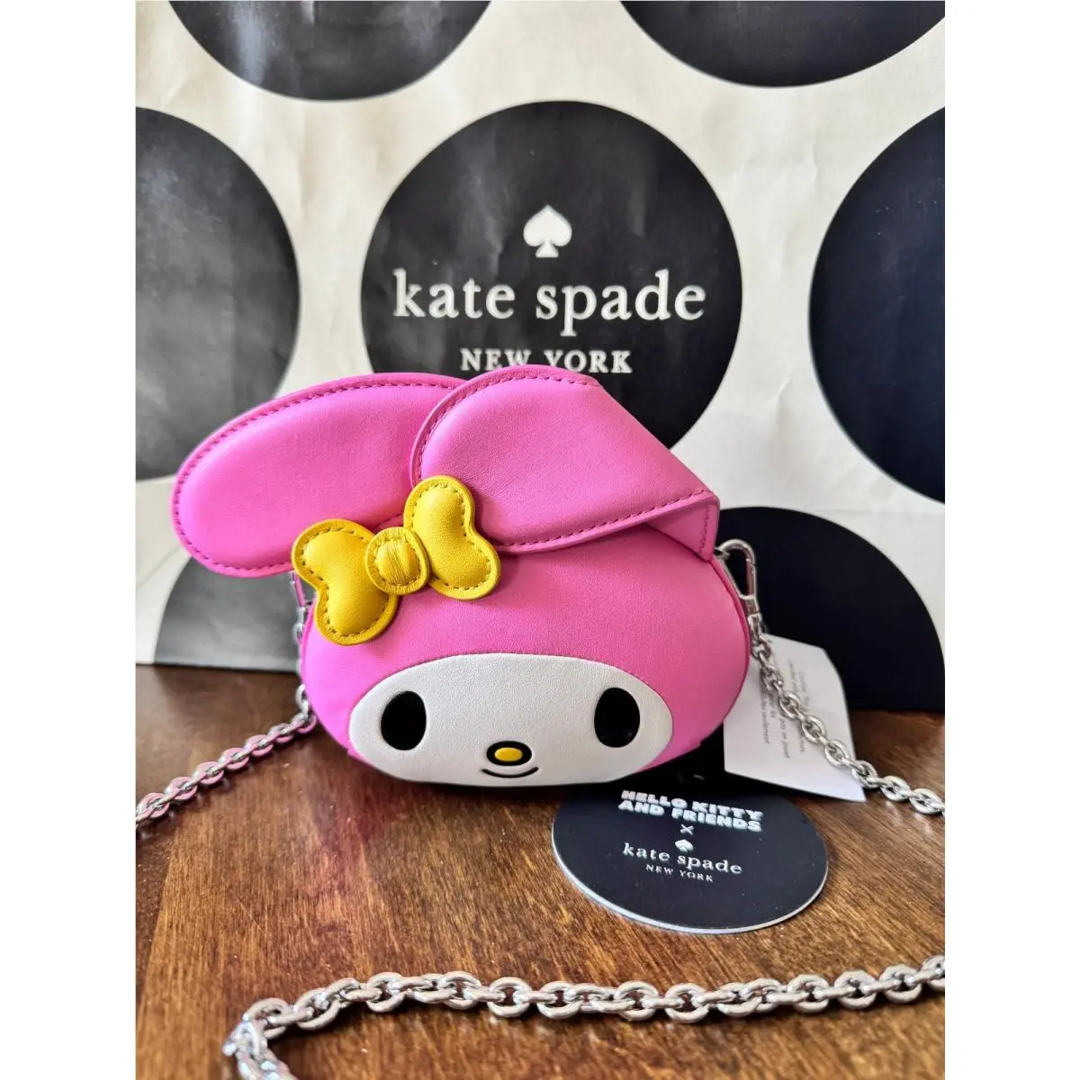 Hello Kitty x Kate Spade 3D My Melody Mini Crossbody Purse - Limited Edition