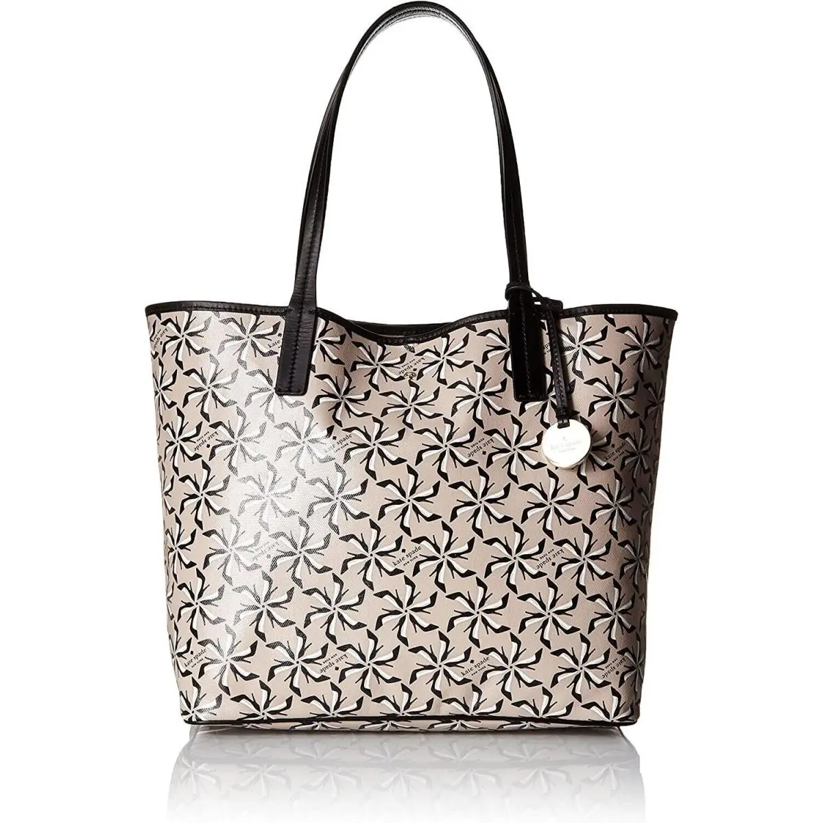 -new York-bloome Pinwheel Court-tanner Tote-crisp Linen-nwt by Kate Spade