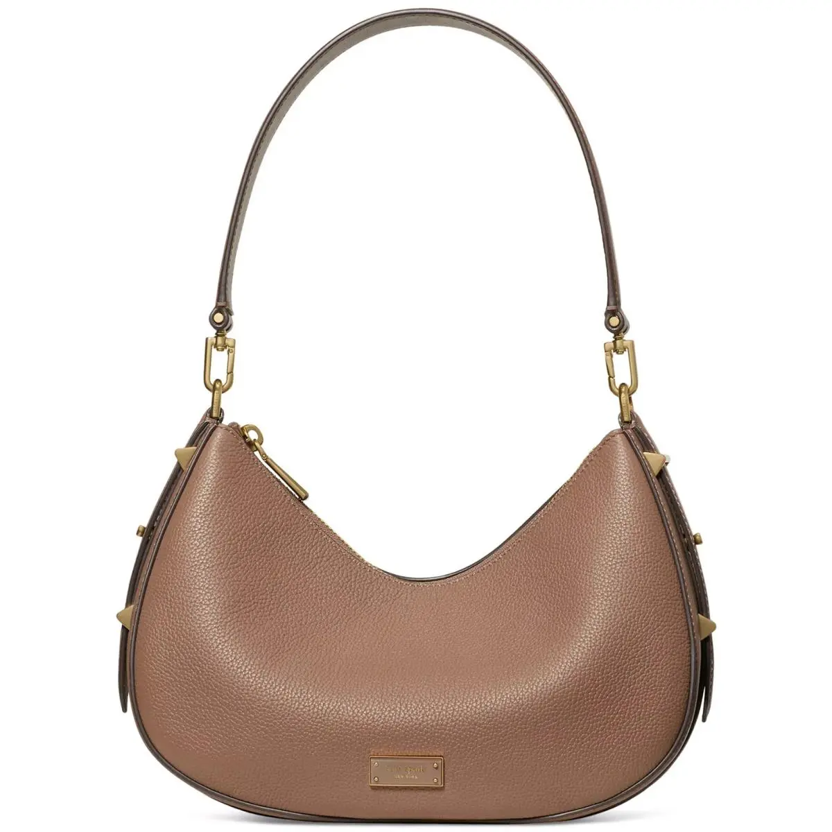 Kate Spade New York Woen`s Liv Large Leather Shoulder Bag Warm Acorn Gold
