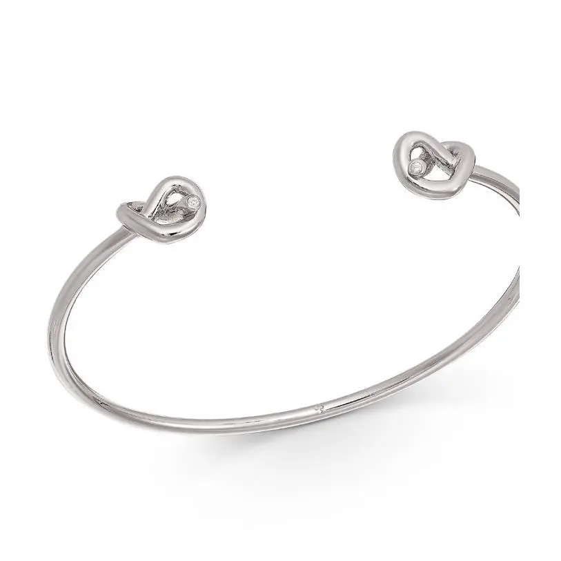 Kate Spade Silver Tone Knot Wire Cuff Bracelet B1A