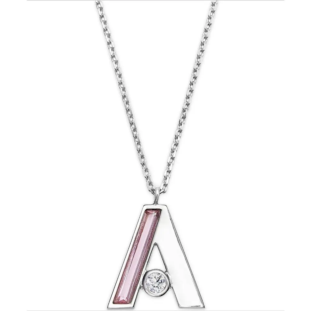 Kate Spade Silver Tone Enamel Initial Pendant Necklace A 16 Plus 3 K1a