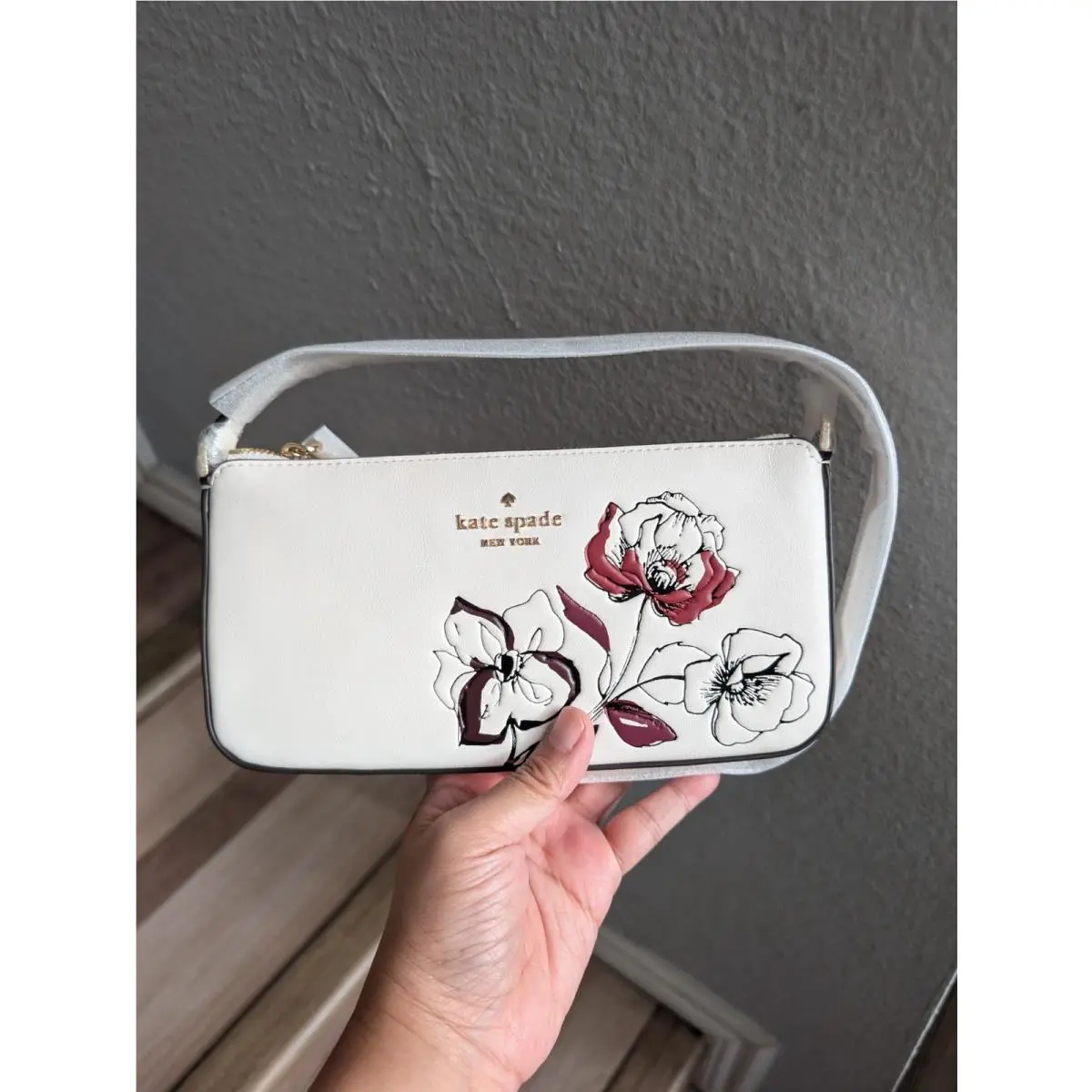 Kate Spade KP142 Gemini Floral Mini Bag In Cream Multi