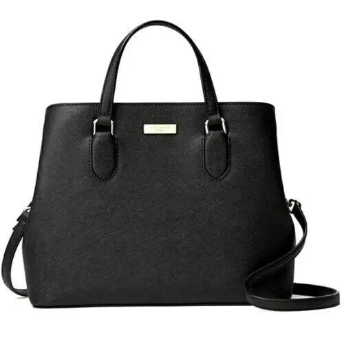 Kate Spade-laurel Way-evangelie Leather Satchel/shoulder/xbody-black-new W/tag