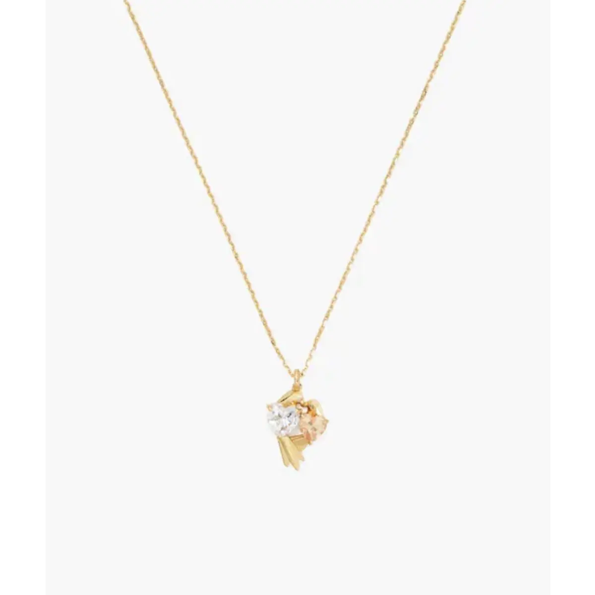 Kate Spade Gold Tone Love Birds Pendant Necklace F2