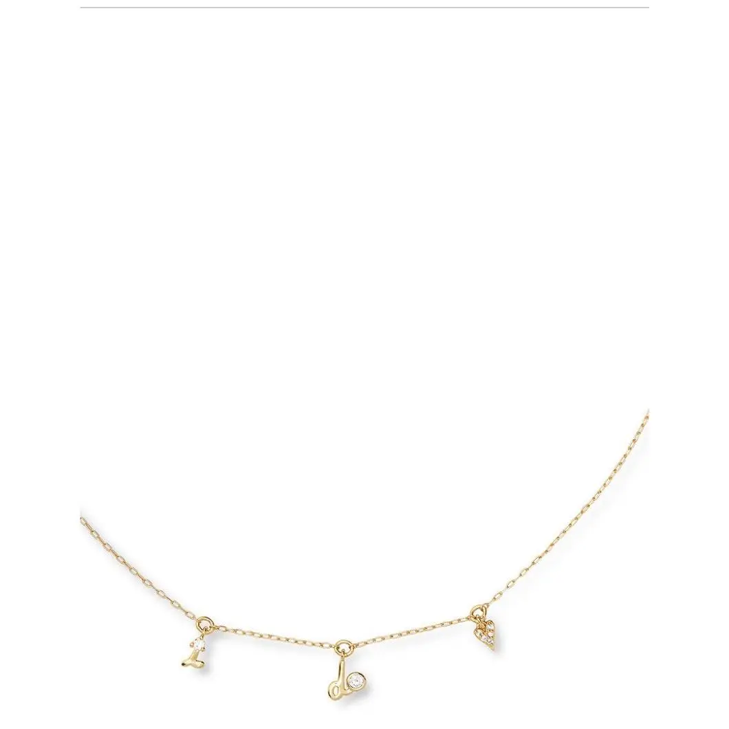 Kate Spade Gold Tonepave I do Charm Necklace 16 Plus 3 BS54