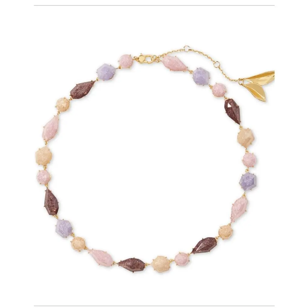 Kate Spade Floral Facets Multi Stone Linear Necklace K1E