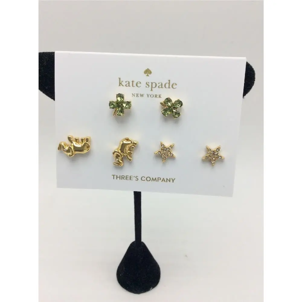 Kate-spade Things-we-love-good-luck-stud-earrings 3 Pairs Z1