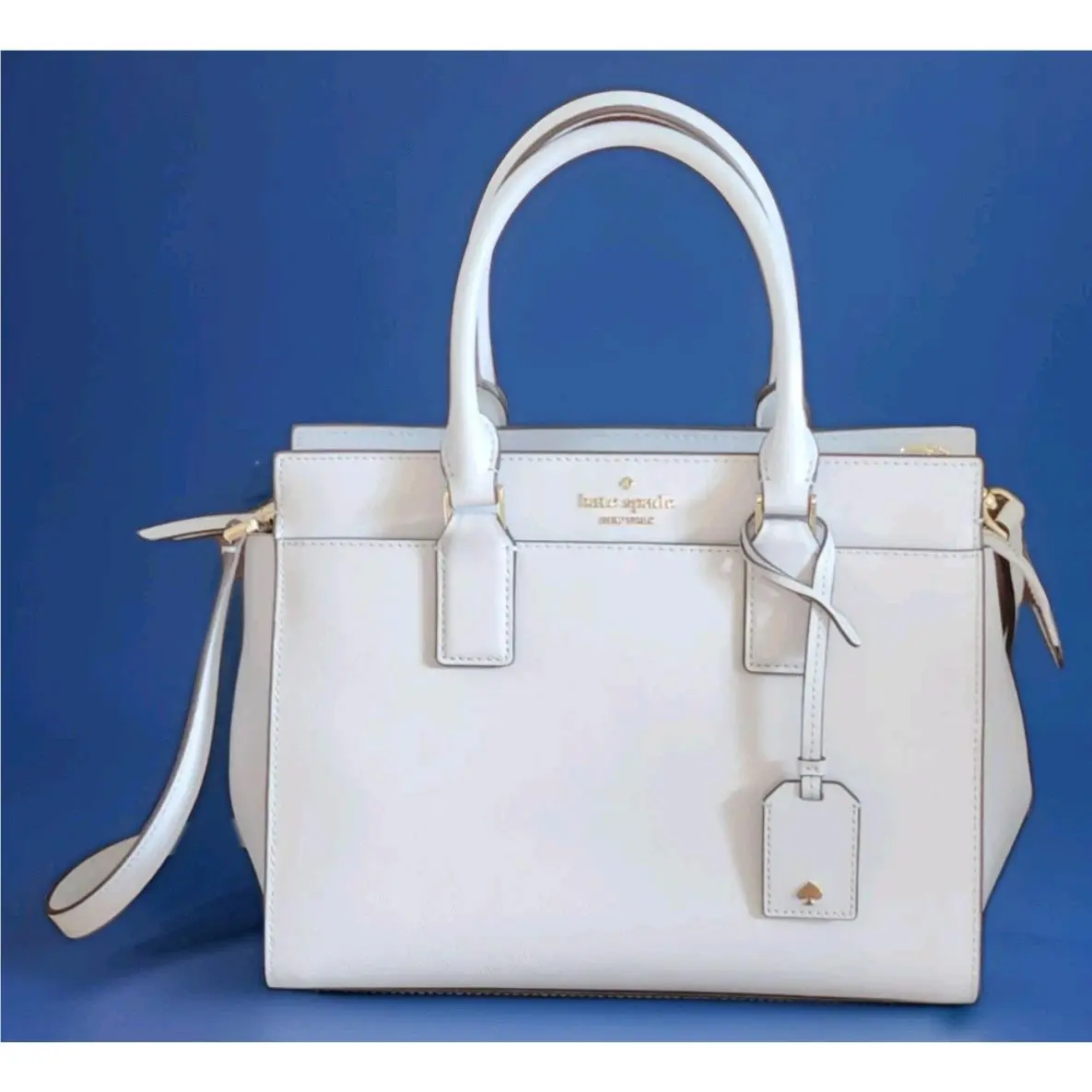 Kate Spade NY Cameron Street Candace Pale Sapphire Saffiano Satchel Bag