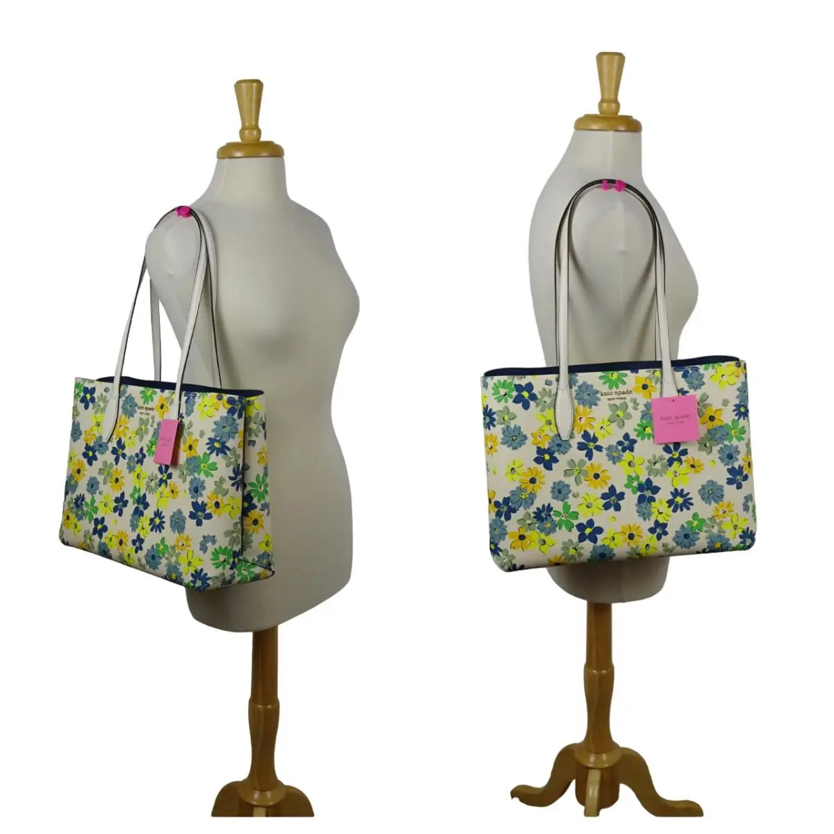 Kate Spade All Day Floral Medley Large Tote with Wristlet Multicolor Modern New
