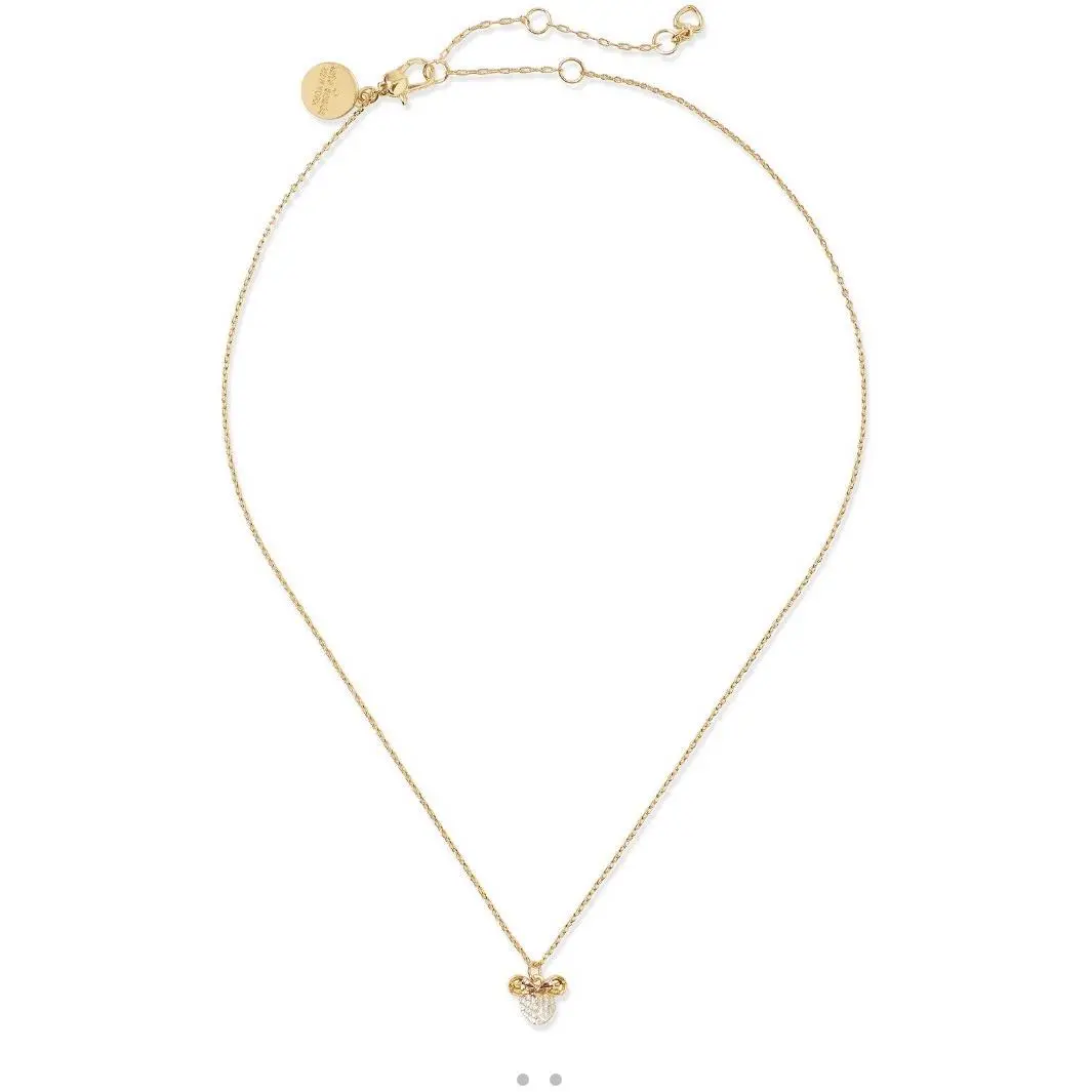 Kate Spade Mini Mouse Pendant Necklace 16 Plus 3” JM510