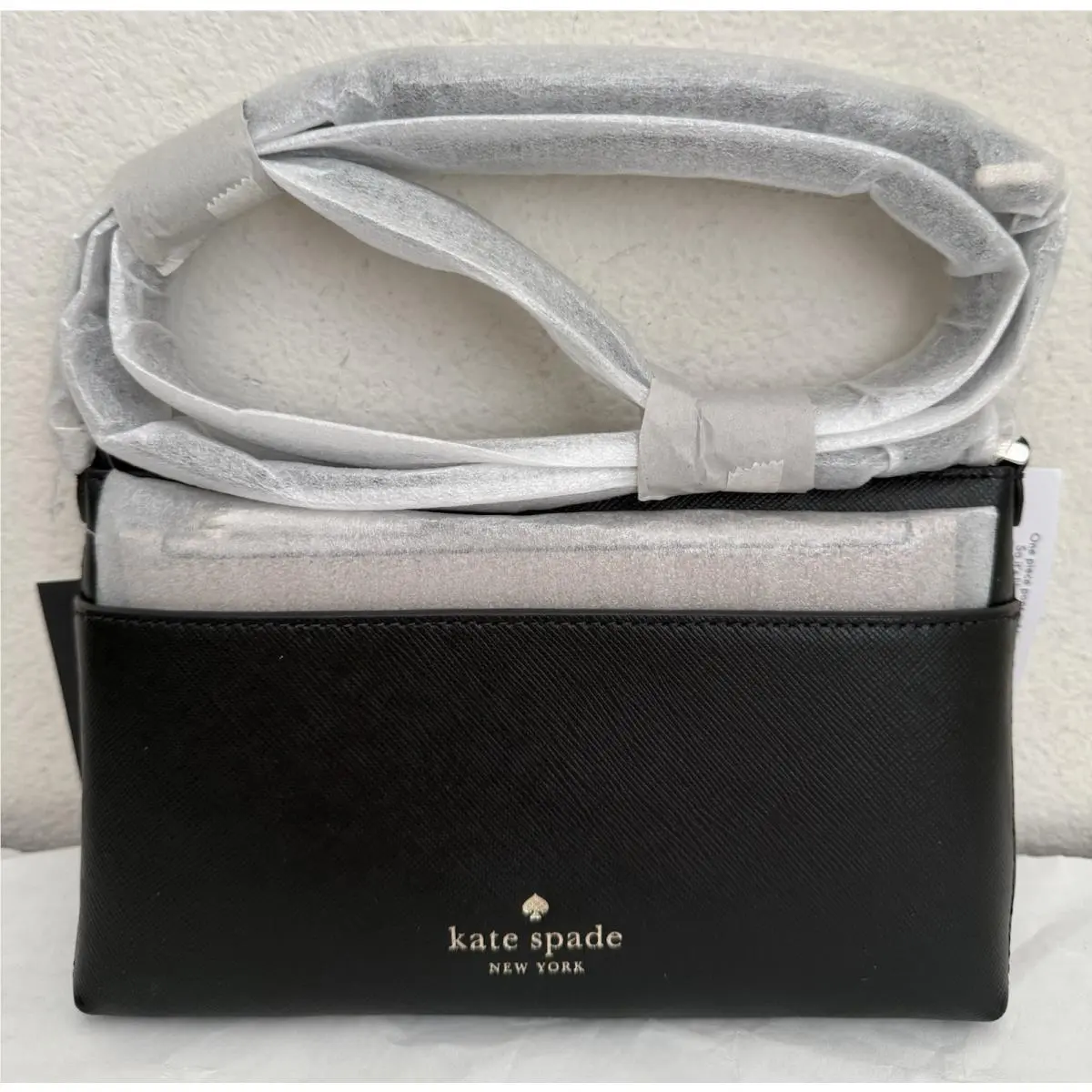 Kate Spade Sadie Saffiano Leather Crossbody Bag with Pouch Black