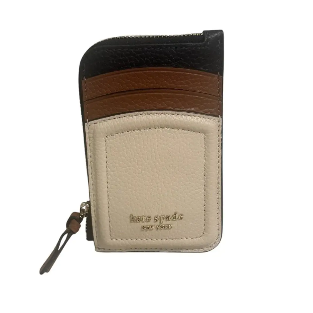 Kate Spade York Knott Pebbled Leather Zip Card Holder