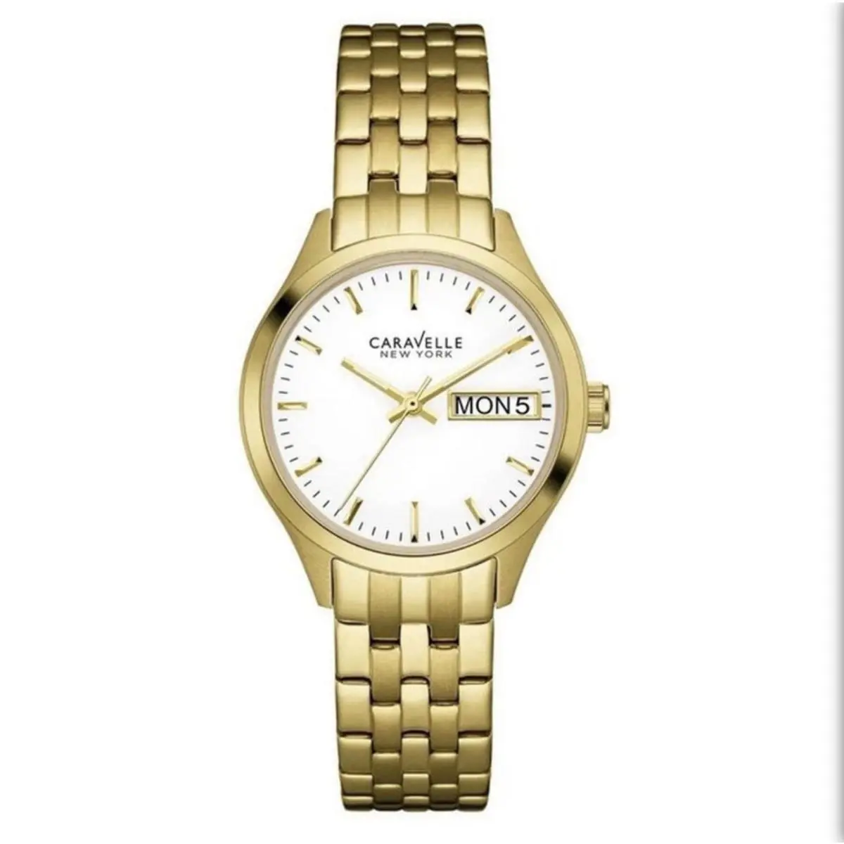 Bulova Caravelle Women`s White Dial Quartz Watch 44N107