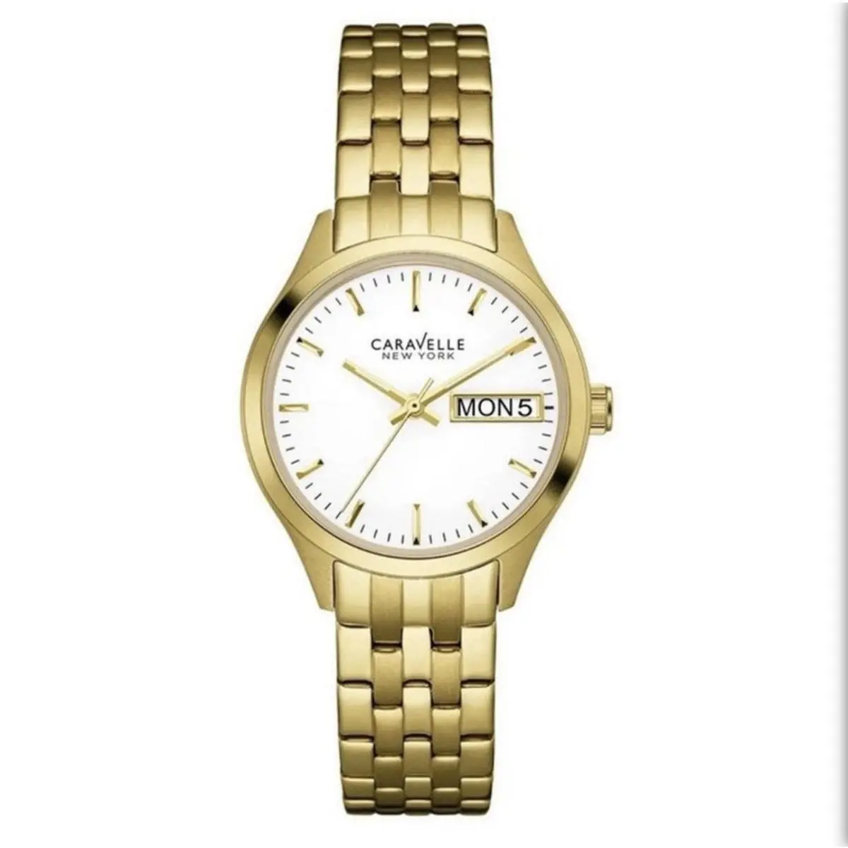 Bulova Caravelle Women`s White Dial Quartz Watch 44N107