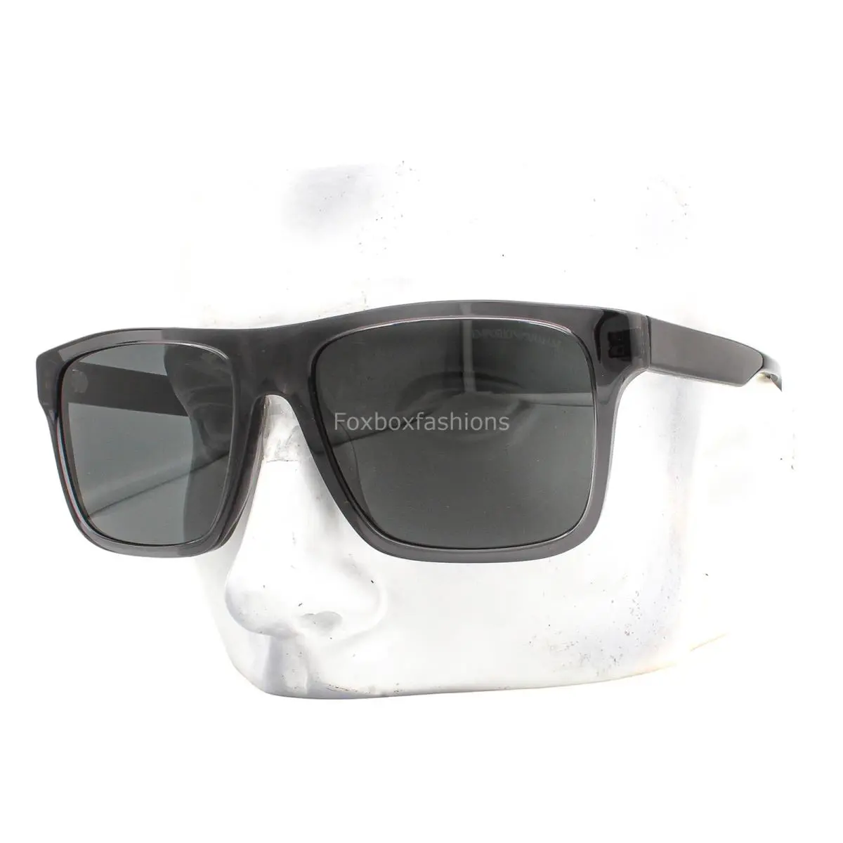 Emporio Armani EA 4232 6106/87 Sunglasses Polished Transparent Gray with Case