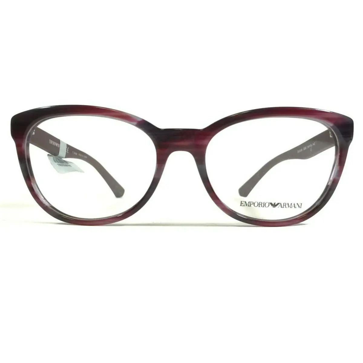 Emporio Armani Eyeglasses Frames EA 3105 5389 Purple Horn Cat Eye 54-18-140