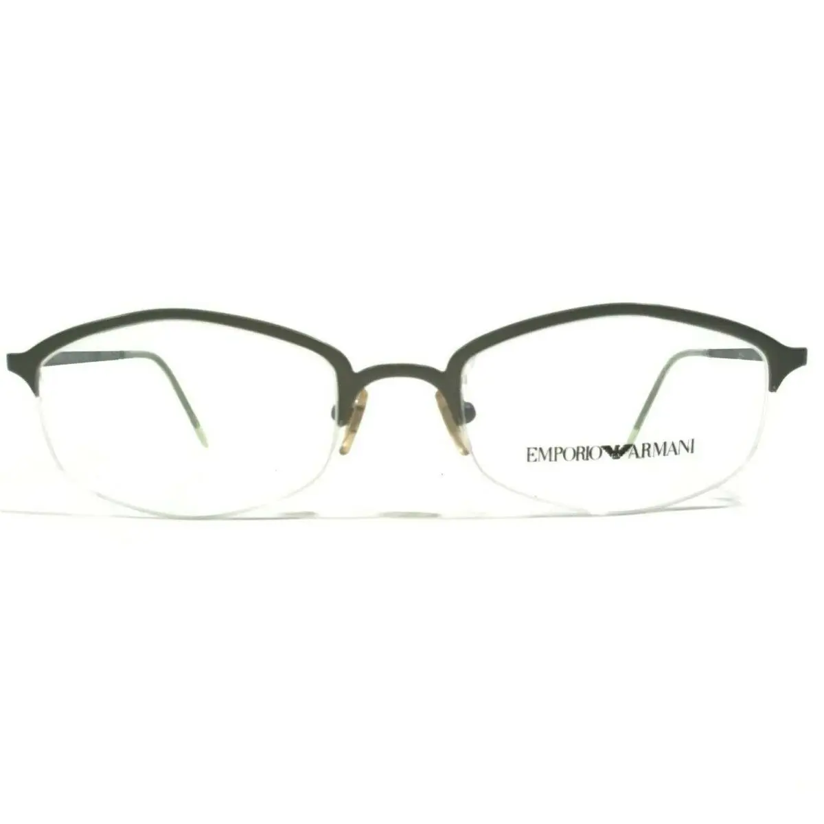 Emporio Armani Eyeglasses Frames 144 1216 Gray Round Half Rim 50-19-135