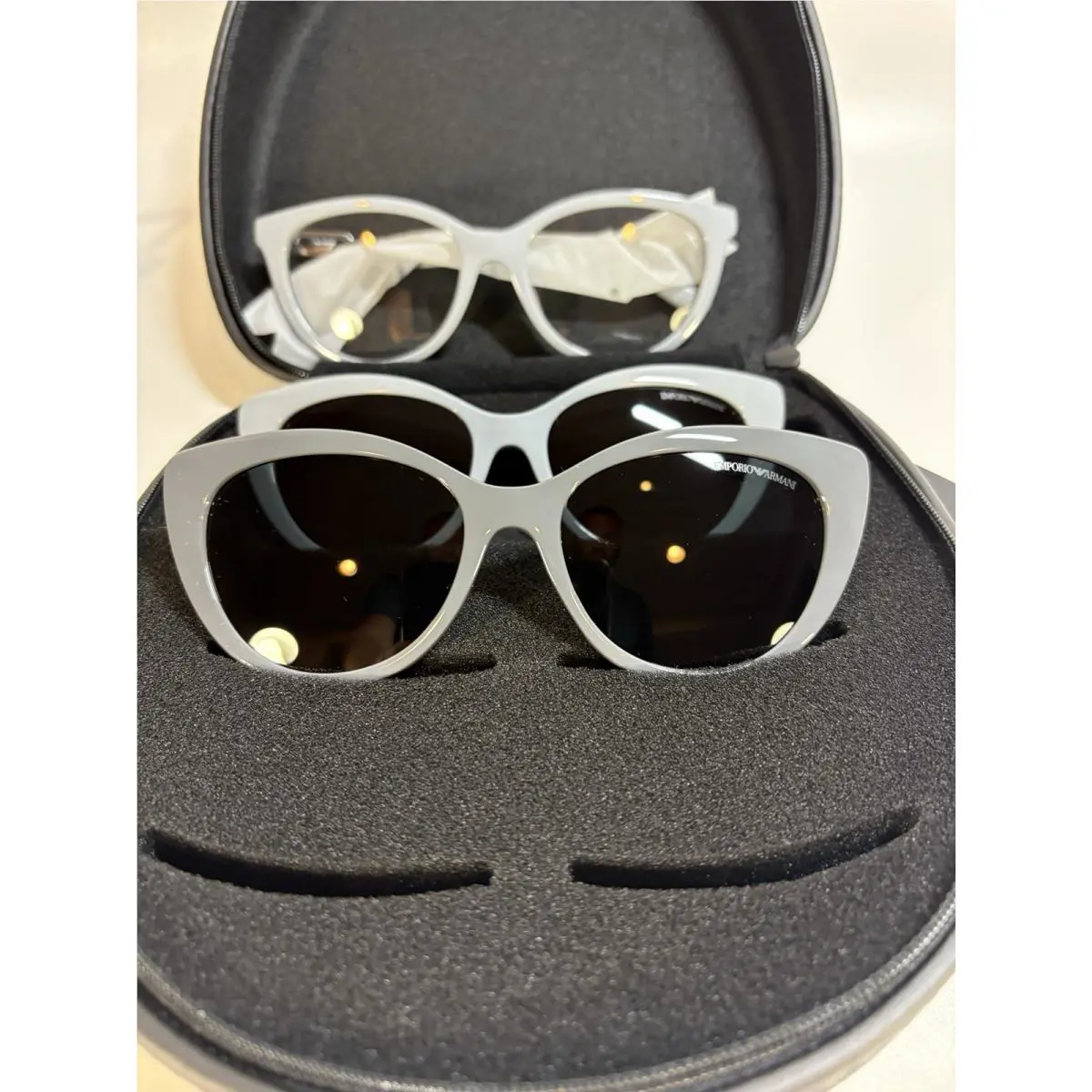 Emporio Armani EA4213U Eyeglasses 51971W Shiny Grey Frame 53/17/140mm