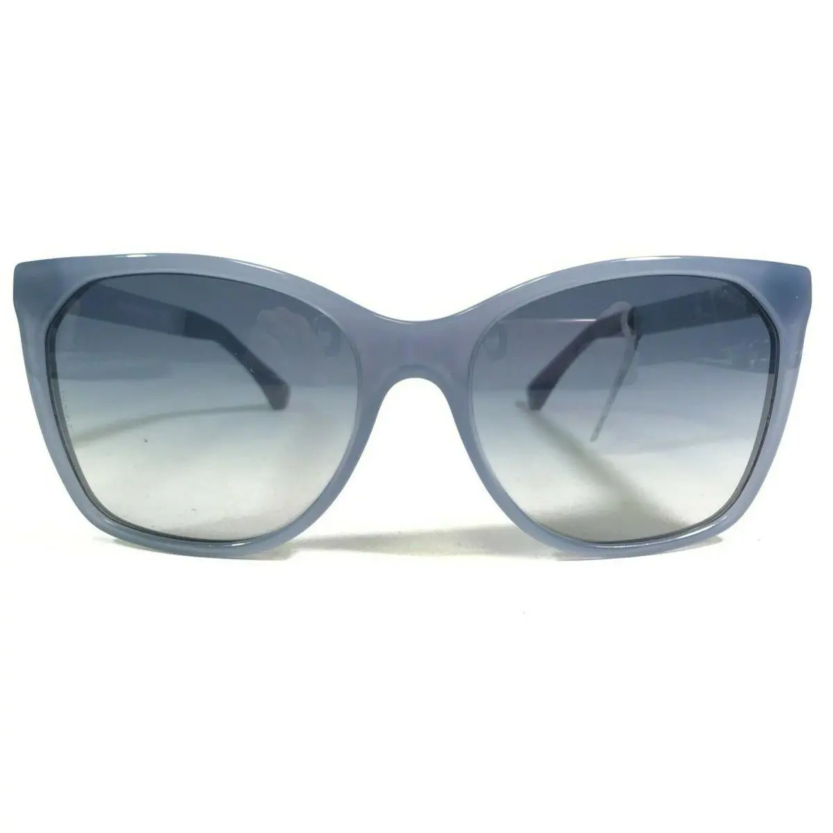 Emporio Armani Sunglasses EA4075 5505/4L Blue Square Cat Eye Frames w Blue Lens