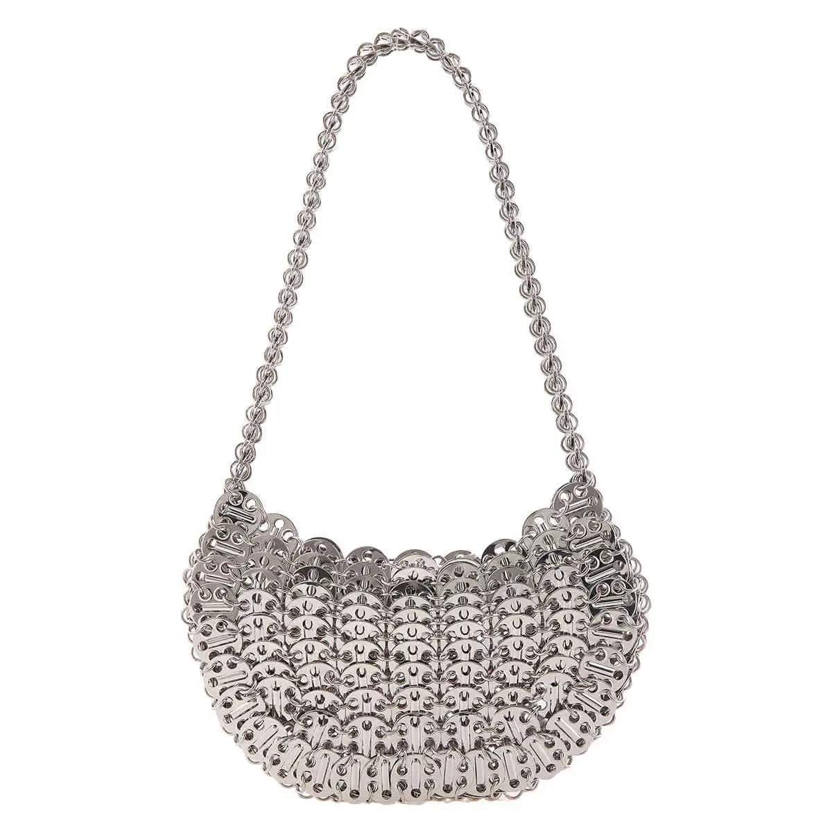 Paco Rabanne Iconic 1969 Moon Bag Silver 23PSS0337MET001-SILVER