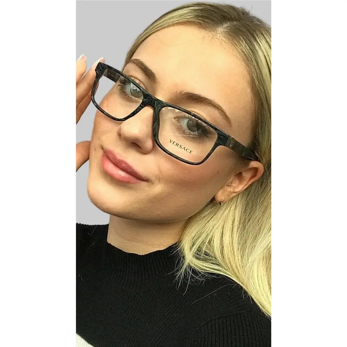 Versace Mod. 1132 4551 55mm Gray Marble Men`s Women`s Eyeglasses Italy 4