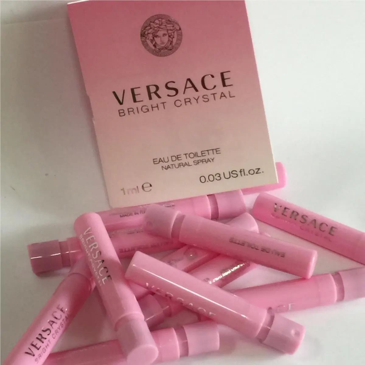 60 Versace Bright Crystal Edt Perfume 1ml Travel Sample Spray as Pictured