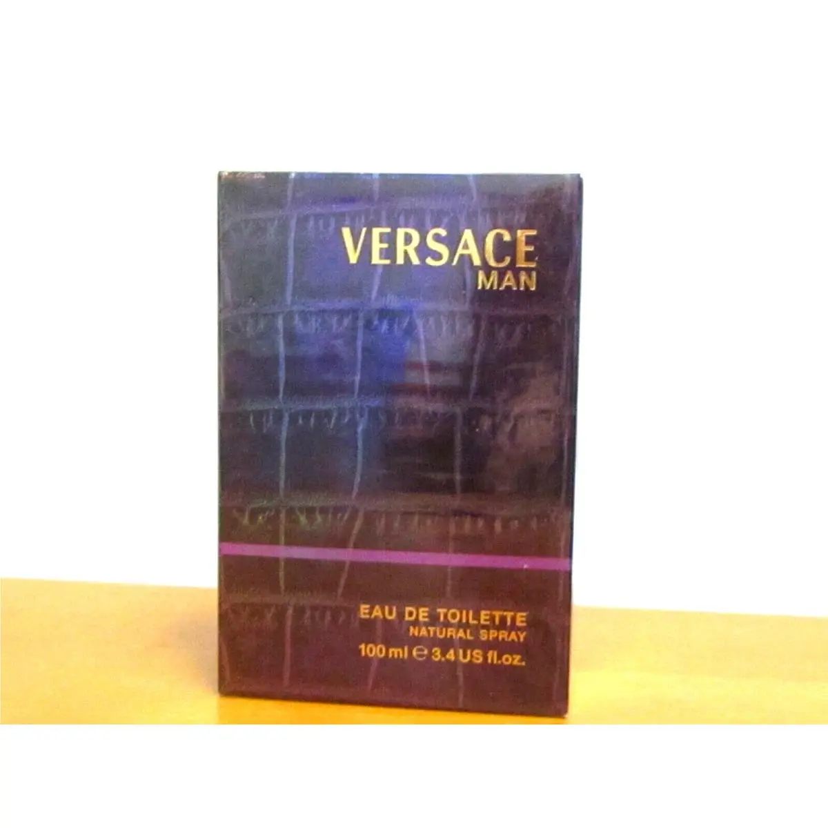 Vintage Versace Man Purple Cologne Men 3.4 oz Eau De Toilette Spray