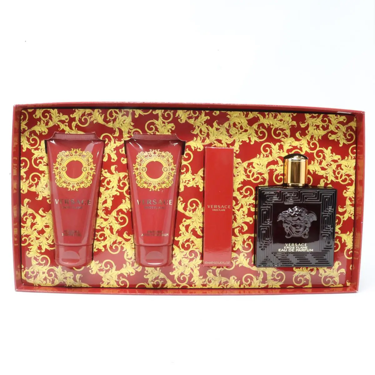 Versace Eros Flame Eau De Parfum 4-Pcs Set /