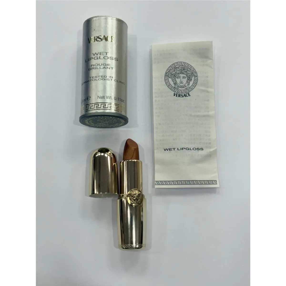 Vintage Gianni Versace Profumi Lipstick V2001 Wet Lipgloss 0.11 oz 3.3ml