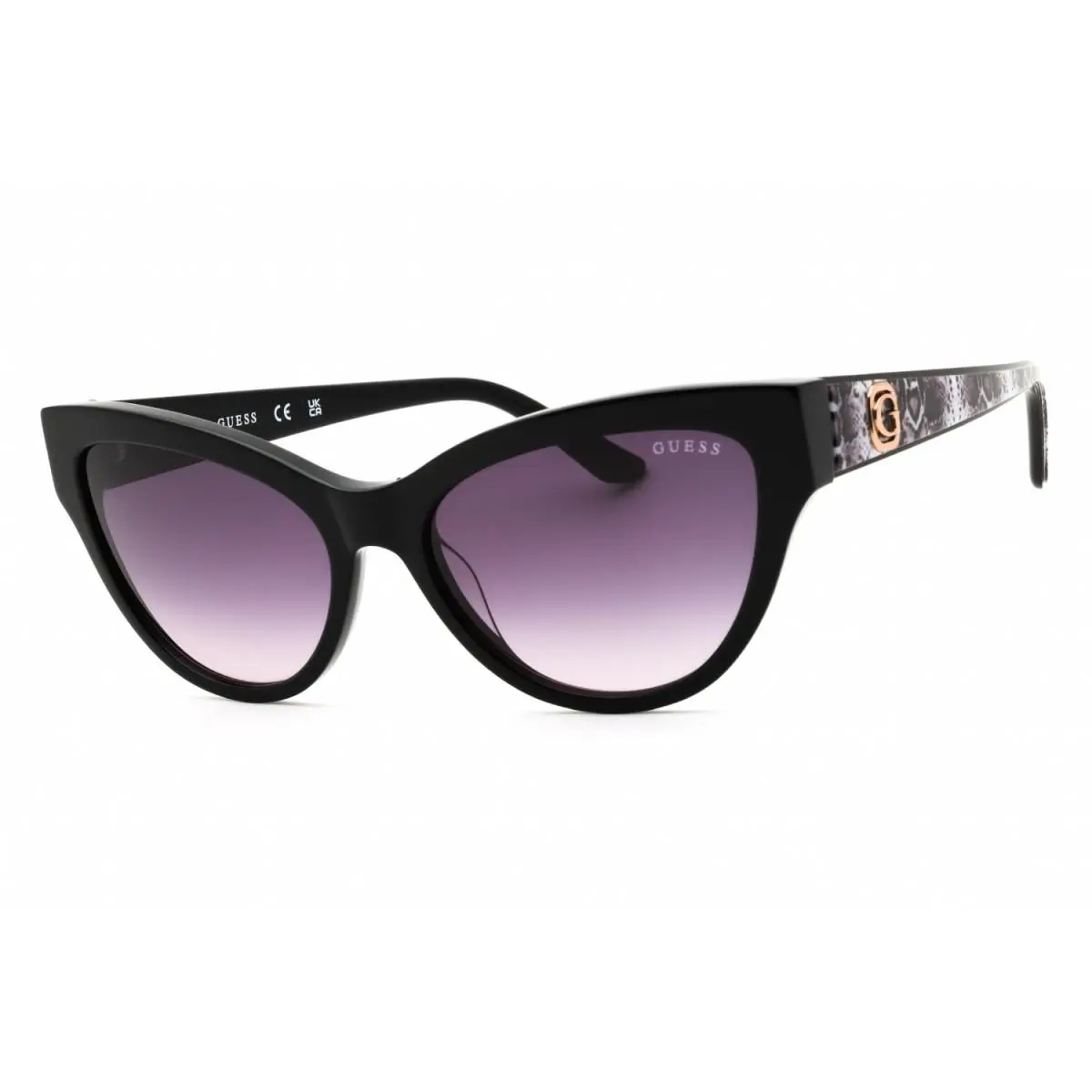 GU00112 01B Shiny Black/smoke Gradient 56-17-140 Sunglasses by Guess