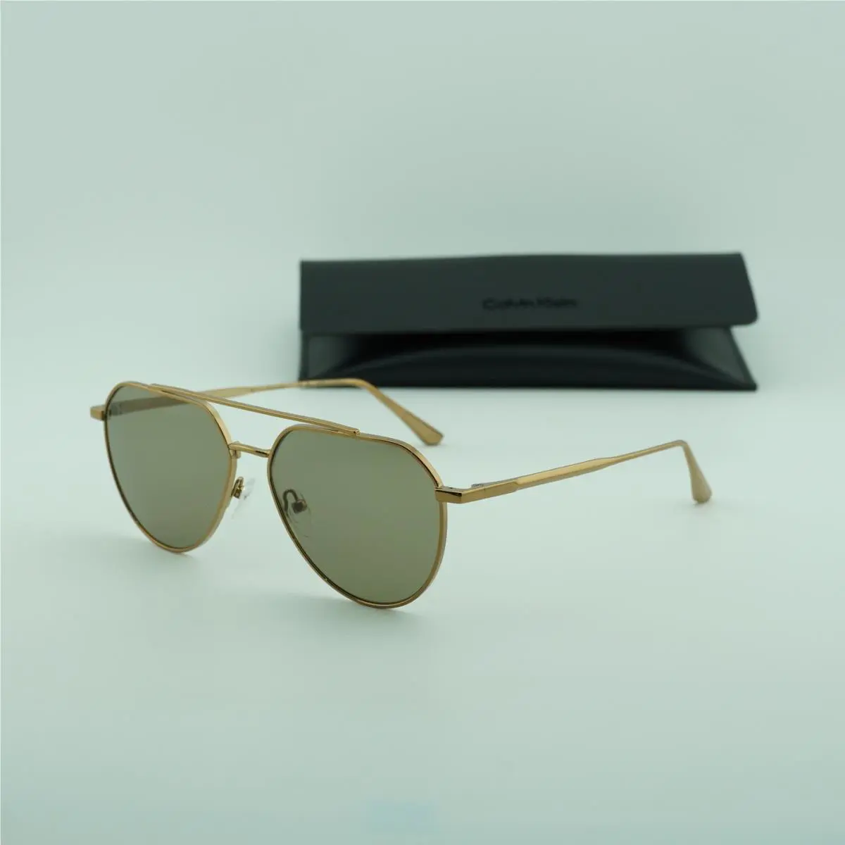 Calvin Klein CK24100S N 771 Amber Gold/green 57-15-145 Sunglasses