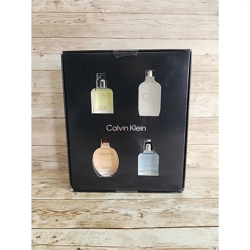 Calvin Klein Men`s Multiline Travel Size Eau de Toilette Holiday Giftset 4-pc