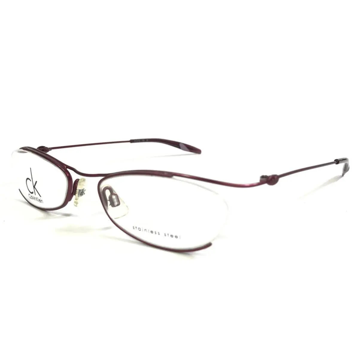 Calvin Klein Eyeglasses Frames ck5304 664 Burgundy Red Semi Rimmed 51-18-130