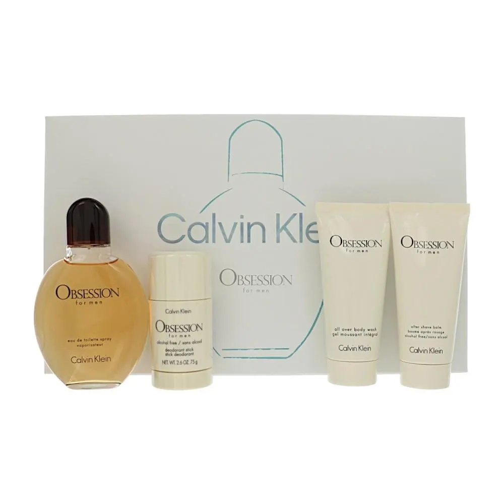 Obsession by Calvin Klein Gift Set For Men 4 Piece Set For Men: 4 Piece Gift