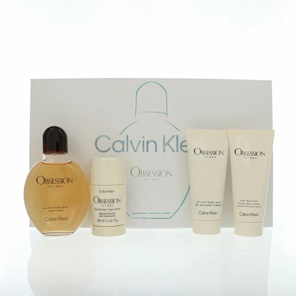 Obsession by Calvin Klein Gift Set For Men 4 Piece Set For Men: 4 Piece Gift