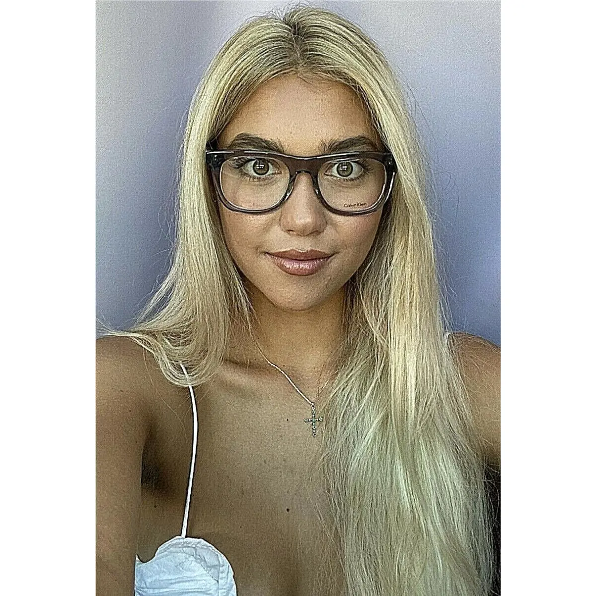 Calvin Klein CK 7927 005 51mm Clear Gray Men`s Women`s Eyeglasses Frame