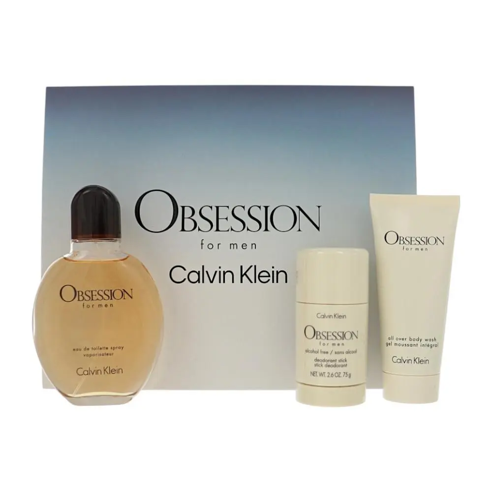 Obsession  Gift Set For Men 3 Piece Gift Set - 4.2 Oz Eau De by Calvin Klein