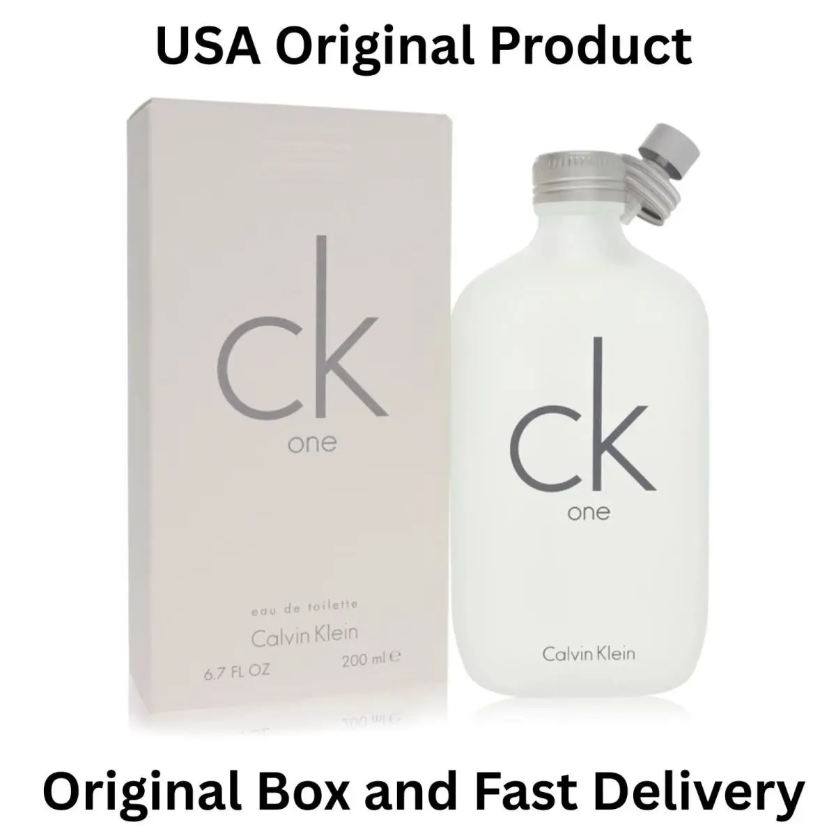 Calvin Klein CK One Unisex Perfume 200ml Fresh Clean Long Lasting Edt Spray