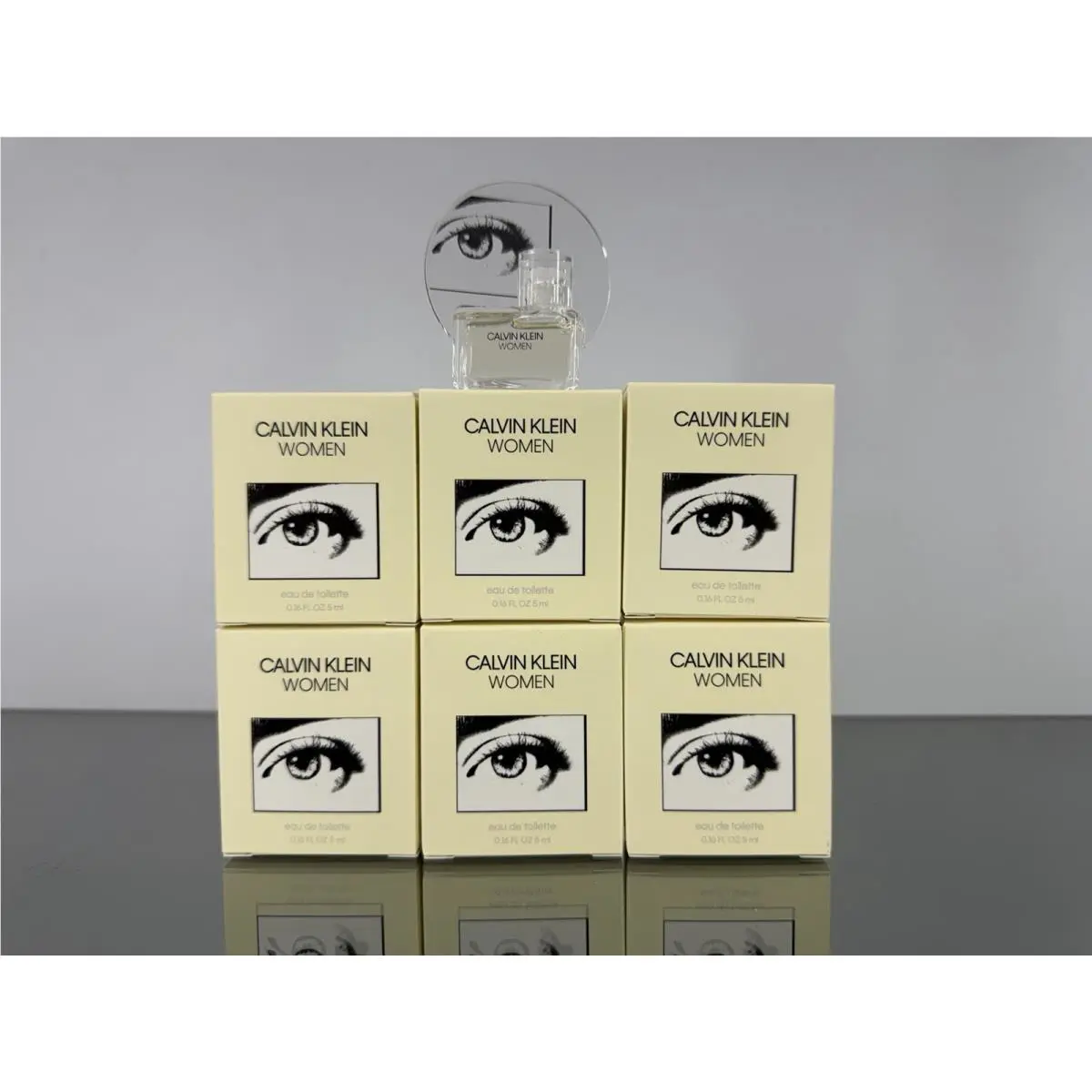 6pc Lot Calvin Klein Women Women 0.16oz-5ml Edt Mini Sample - D10