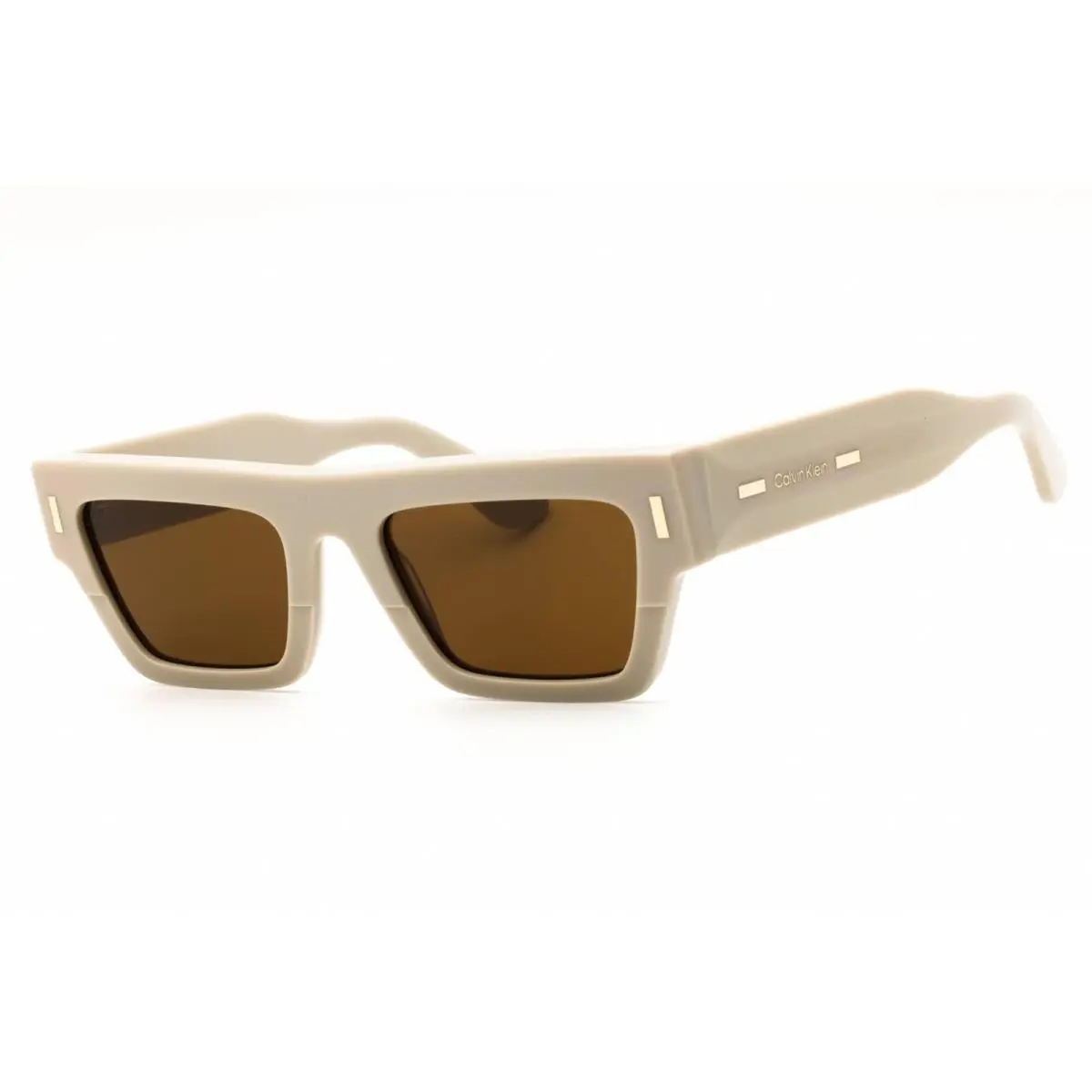 Calvin Klein Unisex Sunglasses Beige Rectangular Full Rim Frame CK25510S 209