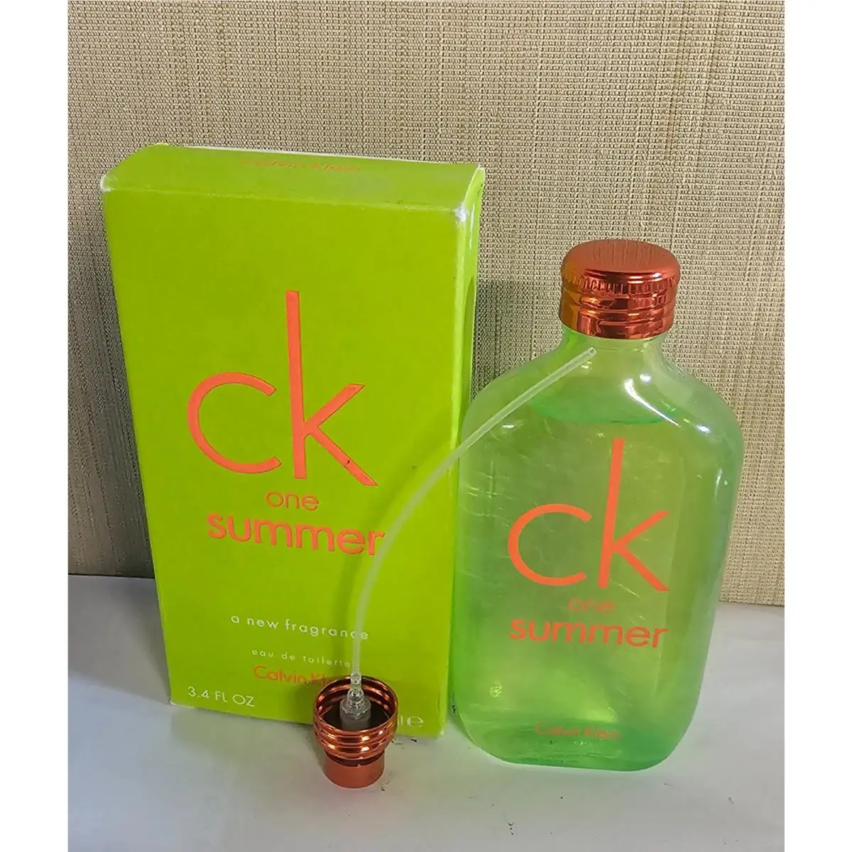 Ck One Summer 2012 By Calvin Klein 3.3/3.4oz.Edt Spray In Open Damage Box
