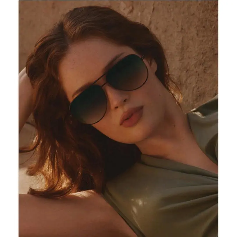 Quay Australia Sunglasses High Key Extra Large Black / Palm Green Taupe Uni