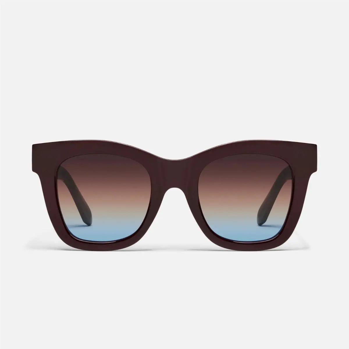 Quay Women`s After Hours NO-NS-2556 Chocolate Frame/brown Blue Lenses Sunglasses