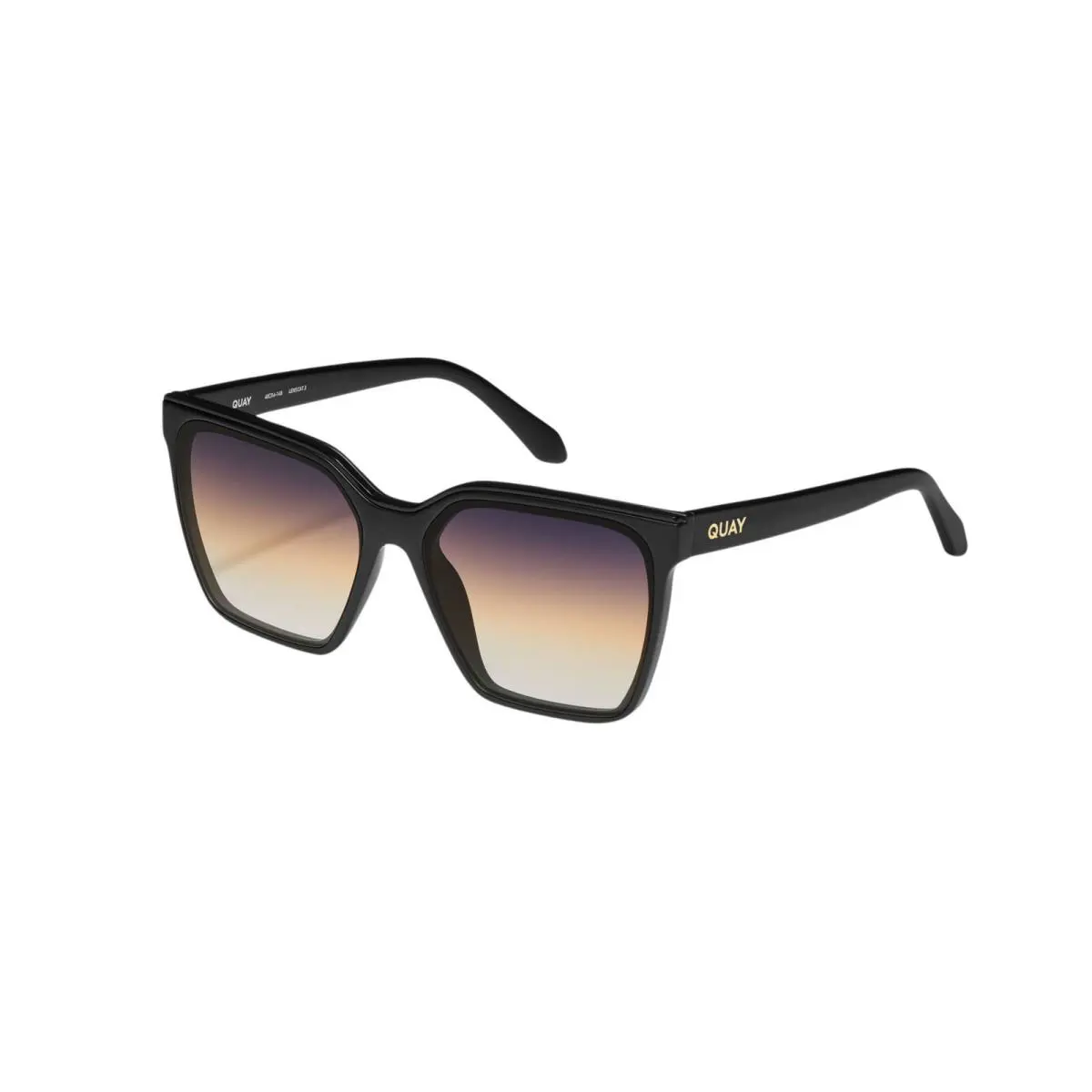 Quay Women`s Level UP NO-NS-2479 Matte Black Frame/ Dusk Poppy Lenses Sunglasses