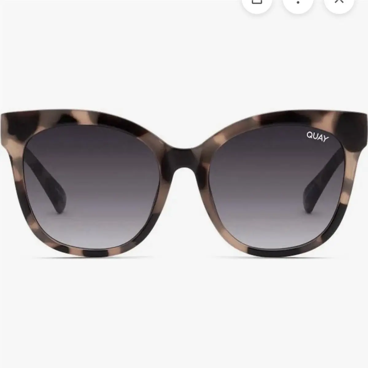 Quay Australia Its My Way Sunglasses Milky Tortoise/smoke Gradient Cat Eye 57495 by QUAY